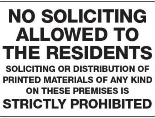 NOTICE: Solicitors need a permit to sell door-to-door