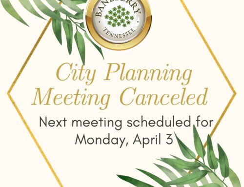 March 6 City Planning Meeting Canceled