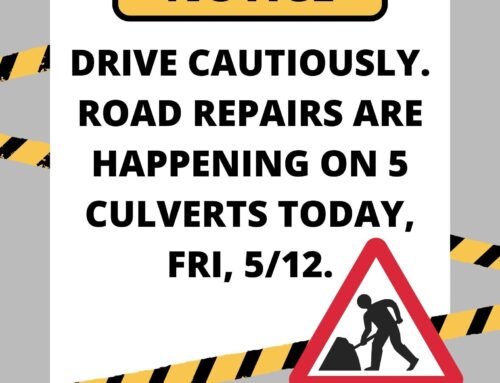Road Repair: May 12