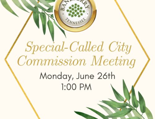 Special Called City Meeting: June 26