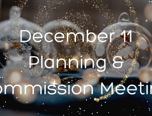 City Planning & Commission Meeting: Dec 11 [CLICK HERE]