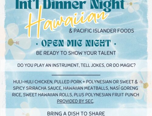 Int’l Food Night – Hawaiian & Pacific Islander: Aug 24