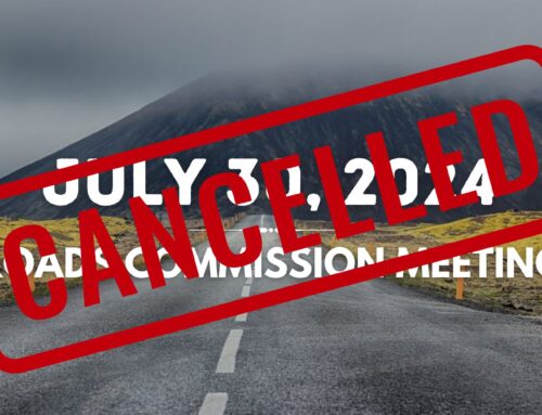 Roads Commission [CANCELLED]: July 30