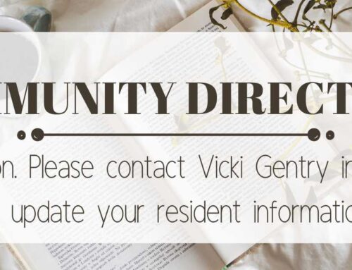 Contact the city office to update your directory information