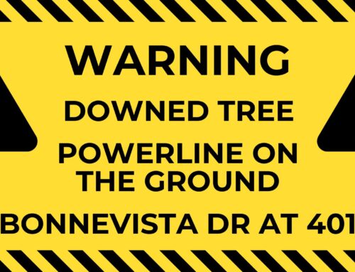 POWER OUTAGE: Powerlines down on Bonnevista Dr. still [Updated Sept 28]