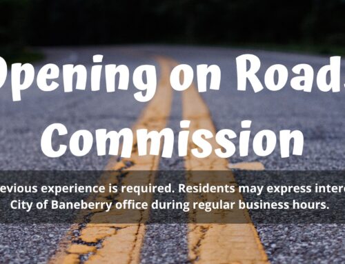 Opening on Roads Commission