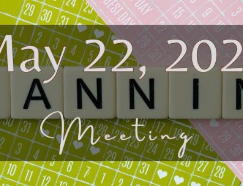 Planning Meeting: May 22