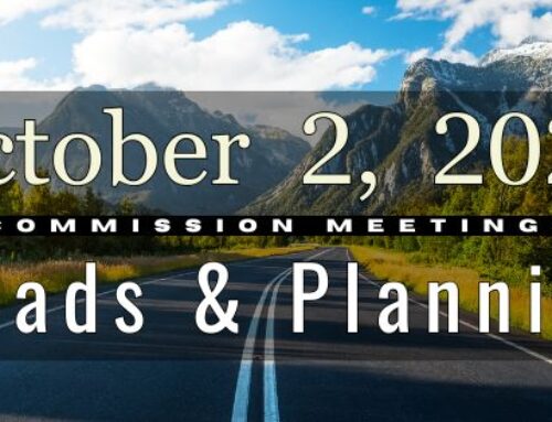 Roads & Planning Meetings: Oct 2